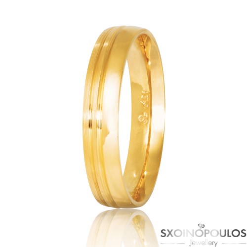 Βέρες Γάμου S43GC (4,00mm)